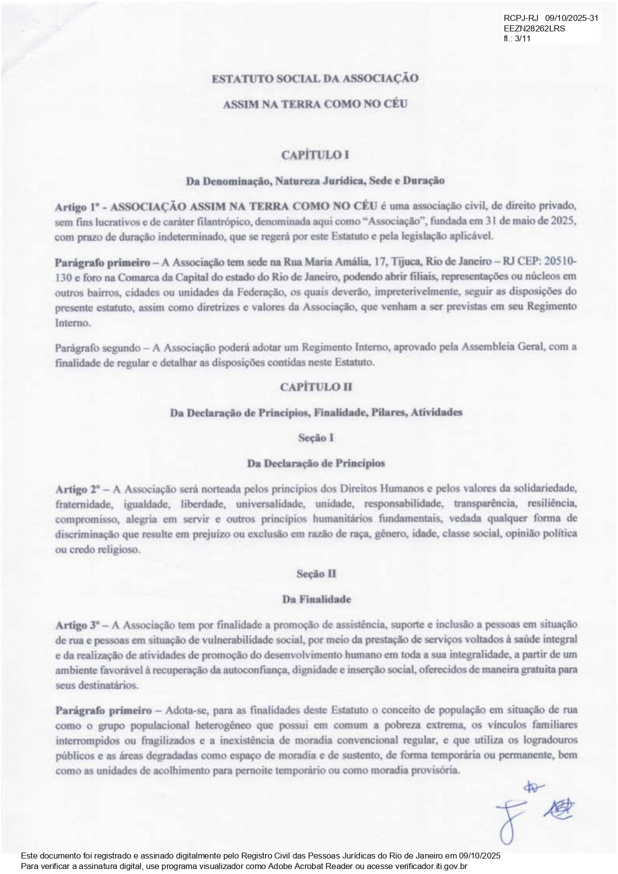 Página 1 do Estatuto